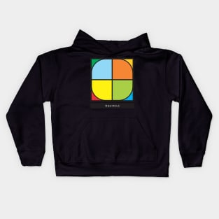 Squircle Abstract Pattern - Mathematical Curve - Hardcore Nerd Kids Hoodie